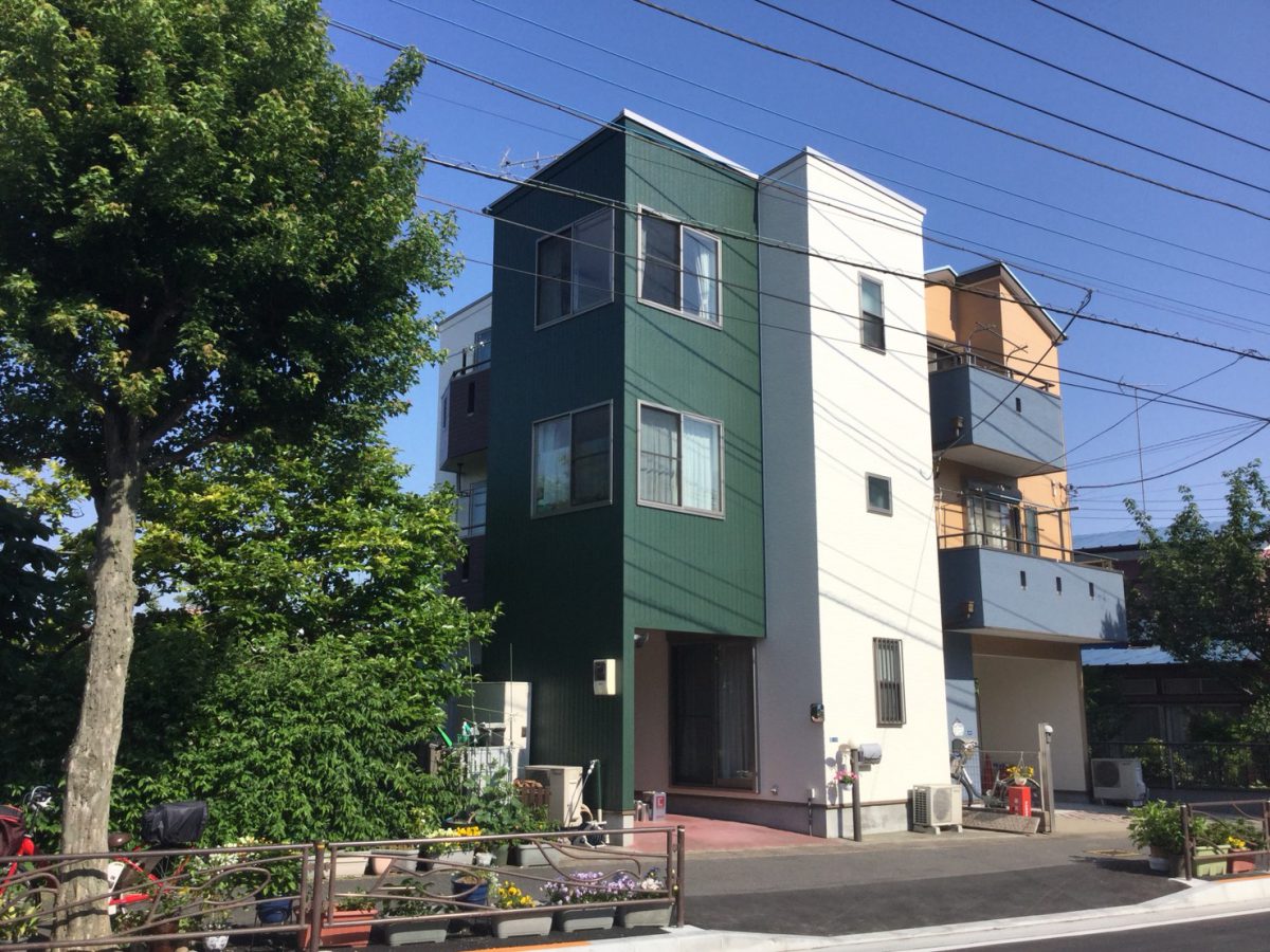 川崎市中原区I様邸で外壁、屋根塗装
