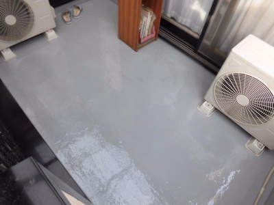 川崎市高津区でベランダ床防水塗装